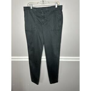 J.Crew Trade Man‎ Pants Men's 34W Cotton Mid Rise Tapered Charcoal Slash Pockets